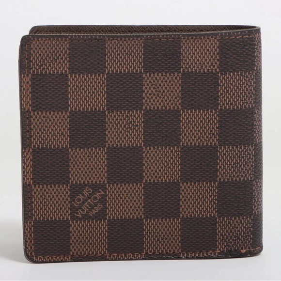 Louis Vuitton Damier  Portefeuille Marco NM Wallet Brown - N61675 - Picture 2 of 10